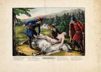 Mazeppa (plate four of four) by Nathaniel Currier