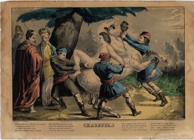 Mazeppa, Plate One of Four by Nathaniel Currier