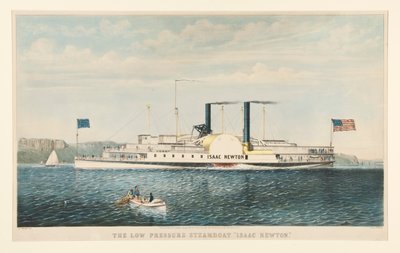 The Low Pressure Steamboat by Nathaniel Currier