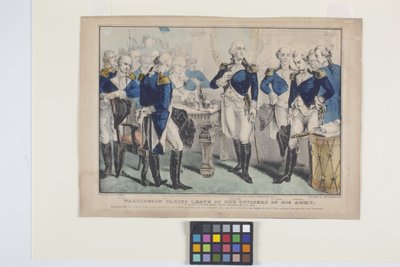 Washington Taking Leave Of The Officers Of His Army by Nathaniel Currier