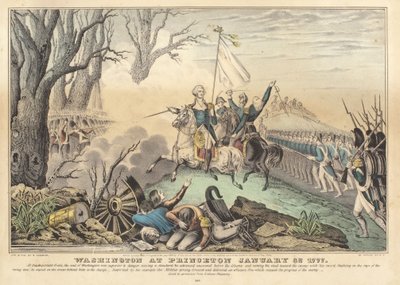 Washington at Princeton January 30, 1777 by Nathaniel Currier