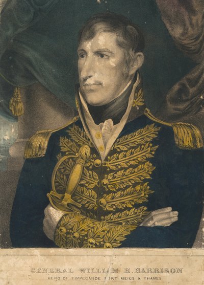 William Henry Harrison by Nathaniel Currier