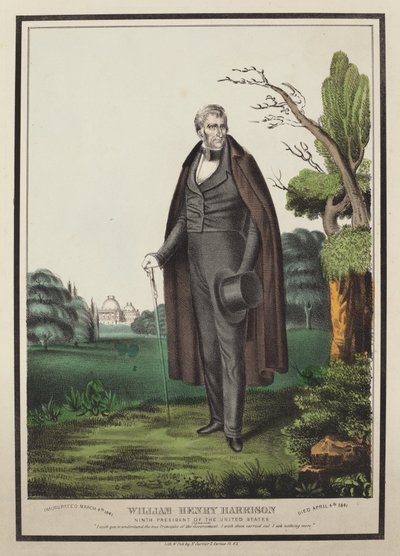 William Henry Harrison: Ninth President of the United States by Nathaniel Currier