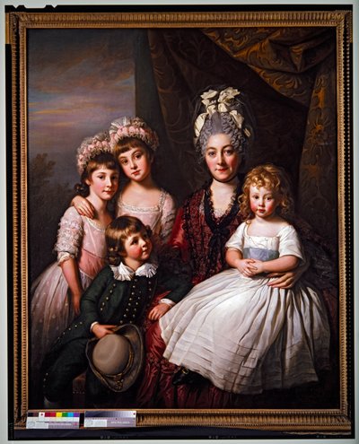 Lady Cooper surrounded by her children by Nathaniel Dance