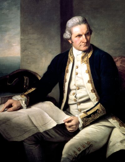 James Cook, English explorer, navigator and hydrographer, 1775-1776 by Nathaniel Dance Holland