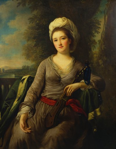 Portrait of a Lady, Thought to be Mrs Wells by Nathaniel Dance Holland