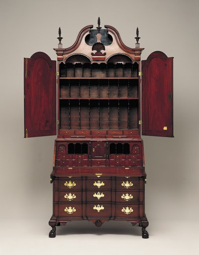 Desk and bookcase, c.1770-76 by Nathaniel Gould