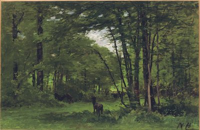 The Boundary Fence, Forest of Fontainebleau, c.1868 by Nathaniel II Hone