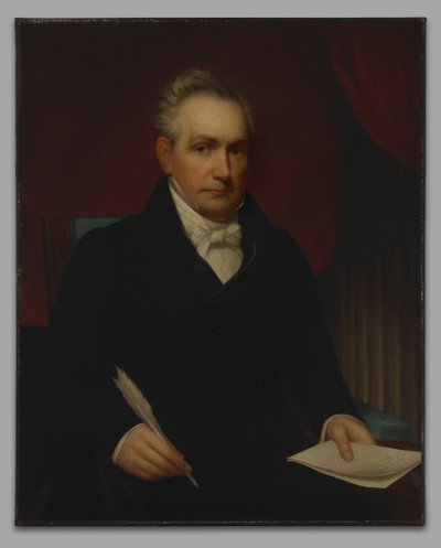 The Honorable Roger Minnot Sherman (1773-1844), B. A. 1792, M. A. 1795, LL.D. 1829, (copy after his earlier portrait of 1840) by Nathaniel Jocelyn