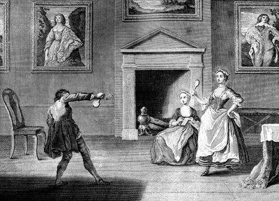 Battledore and Shuttlecock, 1743 by Nathaniel Parr