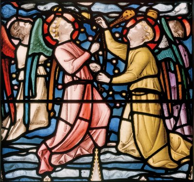 Three Censing Angels (detail from Christ In Majesty) by Nathaniel Westlake
