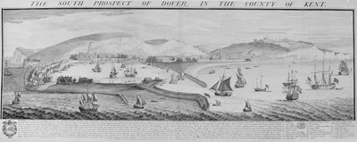 The South Prospect of Dover in the County of Kent by Nathaniel and Samuel  Buck