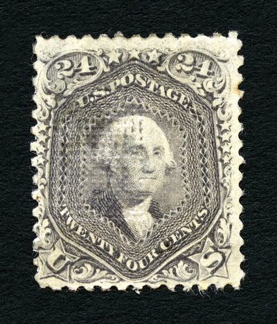 24c Washington F Grill single by National Bank Note Company