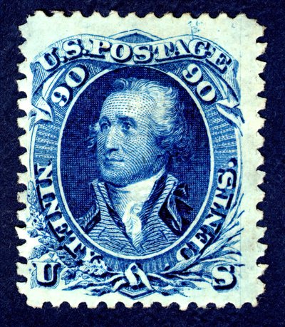 90c Washington F Grill single by National Bank Note Company