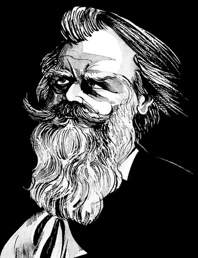 Johannes Brahms, German composer (1833-97) by Neale Osborne