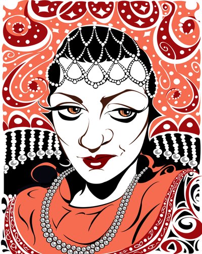 Olga Borodina, Russian Mezzo-Soprano, Colour Version of B/W File Image, 2005 by Neale Osborne by Neale Osborne