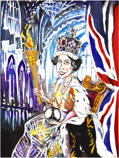 Queen Elizabeth II 2012, by Neale Osborne by Neale Osborne