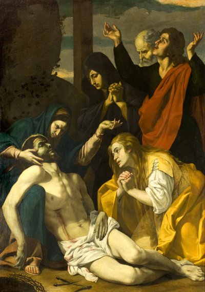 Lamentation over the Dead Christ (c.1630-50) by Neapolitan School