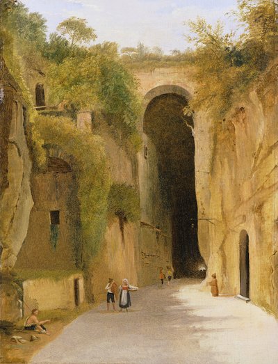 The Crypta Napoletana, beneath the Posillipo hill, Naples by Neapolitan School