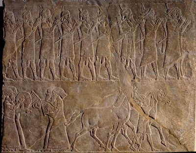 The Musicians of the Army of Assurbanipal by Neo Assyrian