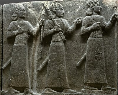 Relief Depicting Hittite Court Officials, from Turkey by Neo Hittite