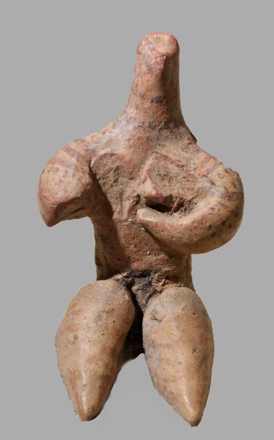 Painted clay figurine of a female, Syria, c.5000 BC by Neolithic Neolithic
