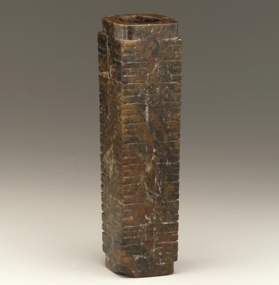 Tall Tube (cong) by Neolithic Period Chinese School