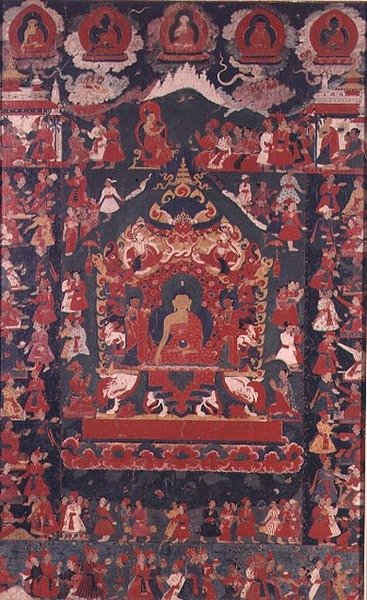 Buddha Inaugurating the Practice of Receiving Alms, from 