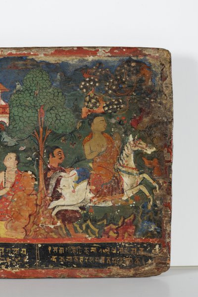 Detail from a Buddhist Manuscript Cover by Nepalese School