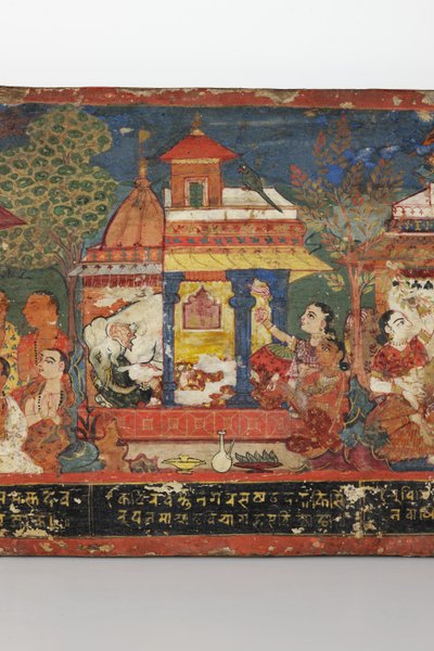 Detail (Buddhist manuscript cover) by Nepalese School
