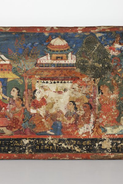Detail (Buddhist manuscript cover) by Nepalese School