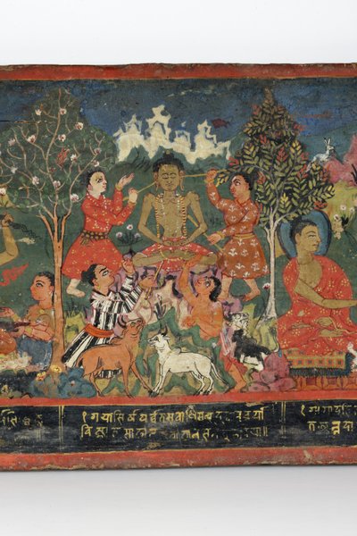 Detail (Buddhist manuscript cover) by Nepalese School