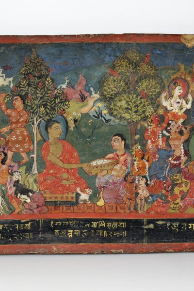 Detail (Buddhist manuscript cover) by Nepalese School