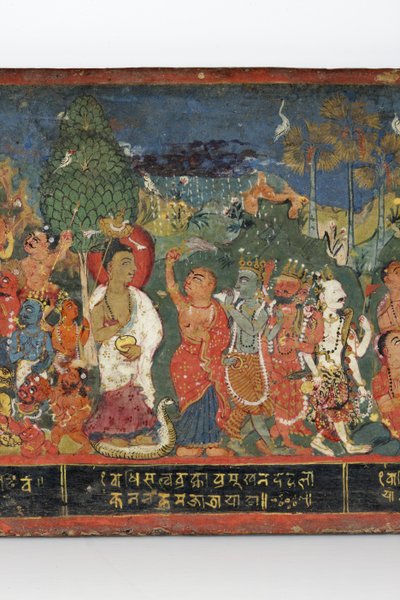 Detail (Buddhist manuscript cover) by Nepalese School