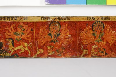 Detail (Devimahatmya manuscript cover) by Nepalese School