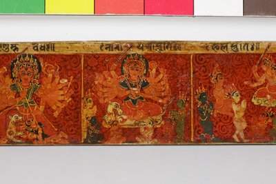 Detail (Devimahatmya manuscript cover) by Nepalese School