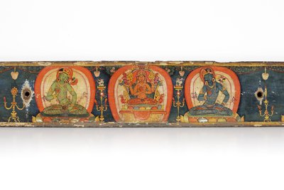 Manuscript of The Five Protections, Back Cover by Nepalese School