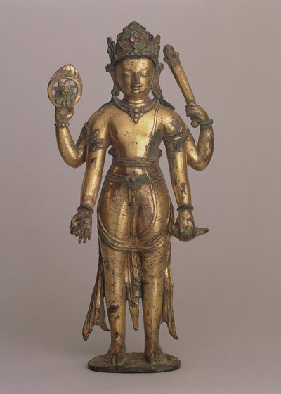 Statuette of the Hindu God Vishnu, c.1200 by Nepalese School