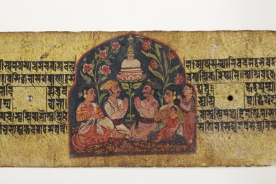 Worship of a Stupa by Nepalese School
