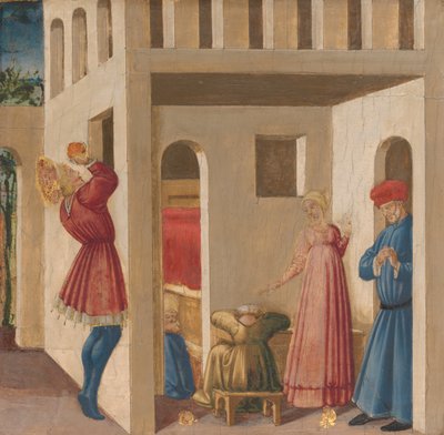 A Scene from the Legend of Saint Nicholas of Bari by Neri di Bicci