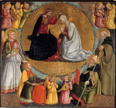 The Coronation of the Virgin Altarpiece by Neri di Bicci