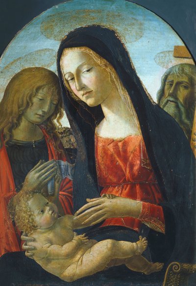 Madonna with Child by Neroccio di (1447 1500) Landi