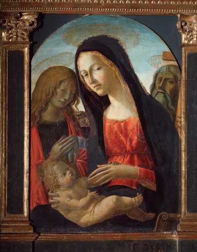 Virgin with Child and Saints John the Baptist and Andrew the Apostle by Neroccio di  Landi