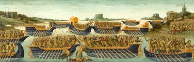 The Battle of Actium, c.1475-1480 by Neroccio di Landi
