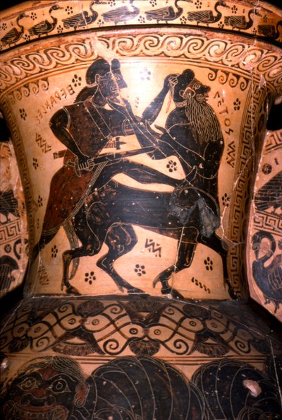 Hercules and the Centaur Setos (Detail) by Nessos Painter