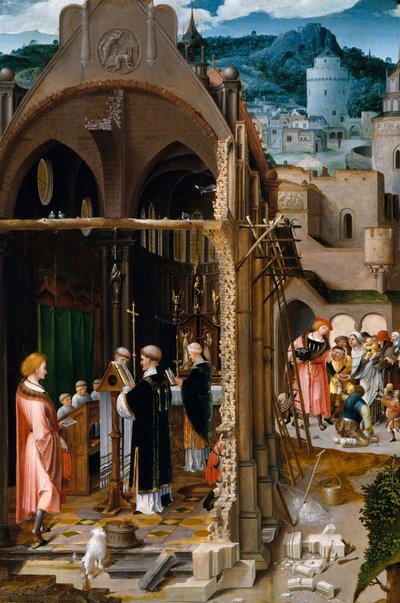 A Sermon on Charity Possibly the Conversion of Saint Anthony by Netherlandish