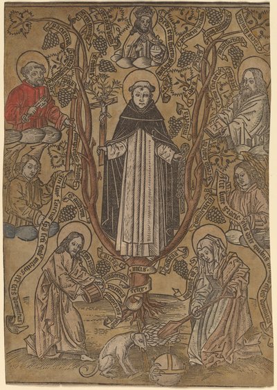 The Genealogical Tree of the Dominicans by Netherlandish 15th Century