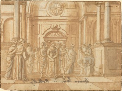 Christ and the Woman Taken in Adultery by Netherlandish 16th Century