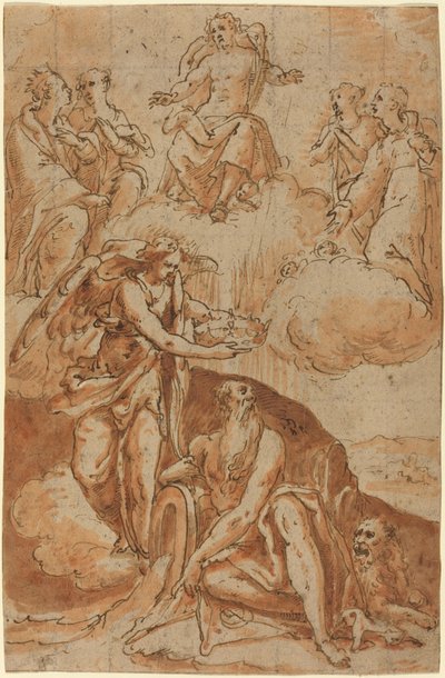 Saint Jerome (?) by Netherlandish 16th Century