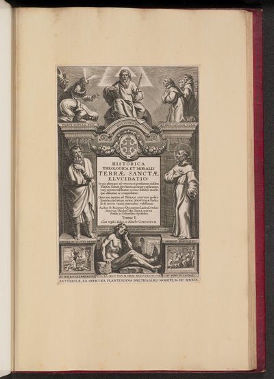 Title Page for Franciscus Aguilonius, Historica Theologica et Moralis Terrae Sanctae Elucidatio by Netherlandish 17th Century after Sir Peter Paul Rubens